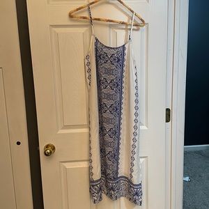 Blue and white sundress